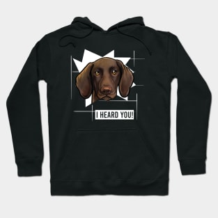 Funny German Shorthaired Pointer I Heard You Hoodie